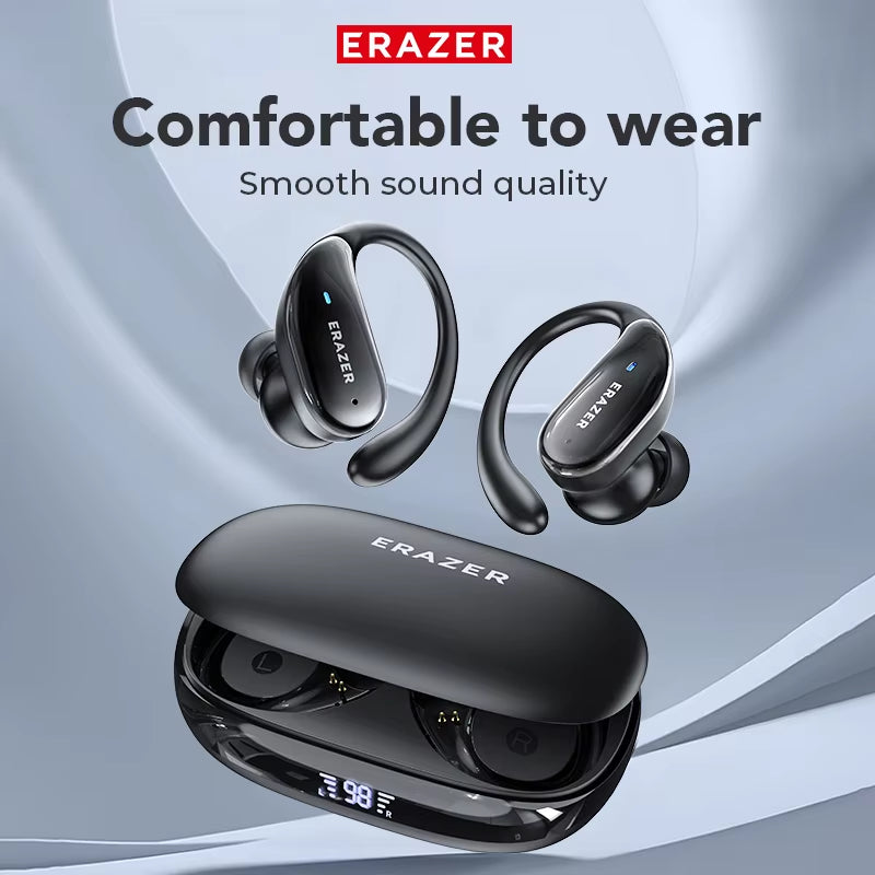 XT80 Sports Wireless Headphones with Mics, Button Control, LED Power Display,Hifi Stereo Sound