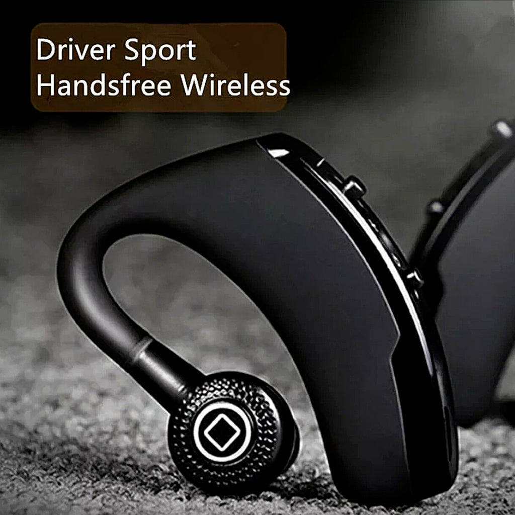 Bluetooth 5.0 Earpiece Wireless Headset Noise Cancelling Earbuds Driving Trucker