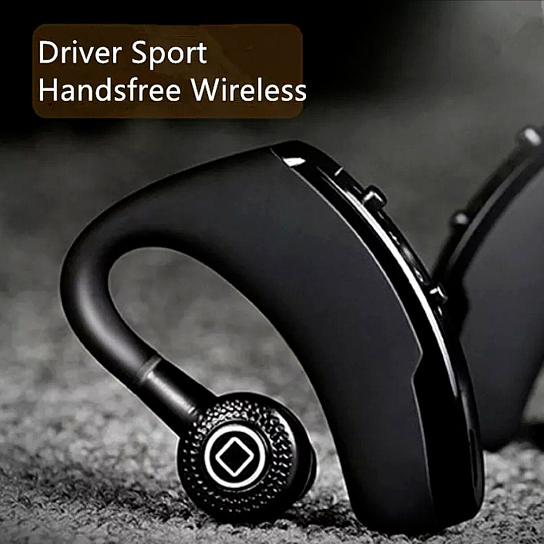 Bluetooth 5.0 Earpiece Wireless Headset Noise Cancelling Earbuds Driving Trucker