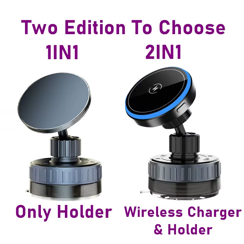 Magnetic Phone Wireless Charger Holder Sucker in Car Home Mirro Gym Bath for Iphone 16 15 14 13 12 11 Pro Max Samsung