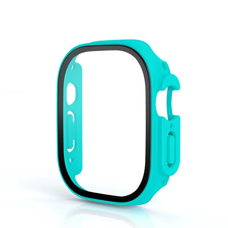Glass+Case for Apple Watch Ultra 49Mm PC Bumper+Screen Protector Tempered Luxury Box Cover for Apple Watch Ultra 2 Accessories