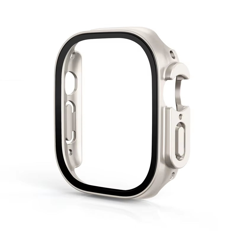 Glass+Case for Apple Watch Ultra 49Mm PC Bumper+Screen Protector Tempered Luxury Box Cover for Apple Watch Ultra 2 Accessories