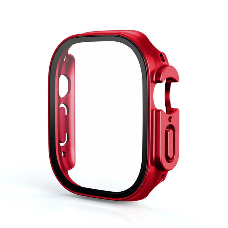 Glass+Case for Apple Watch Ultra 49Mm PC Bumper+Screen Protector Tempered Luxury Box Cover for Apple Watch Ultra 2 Accessories