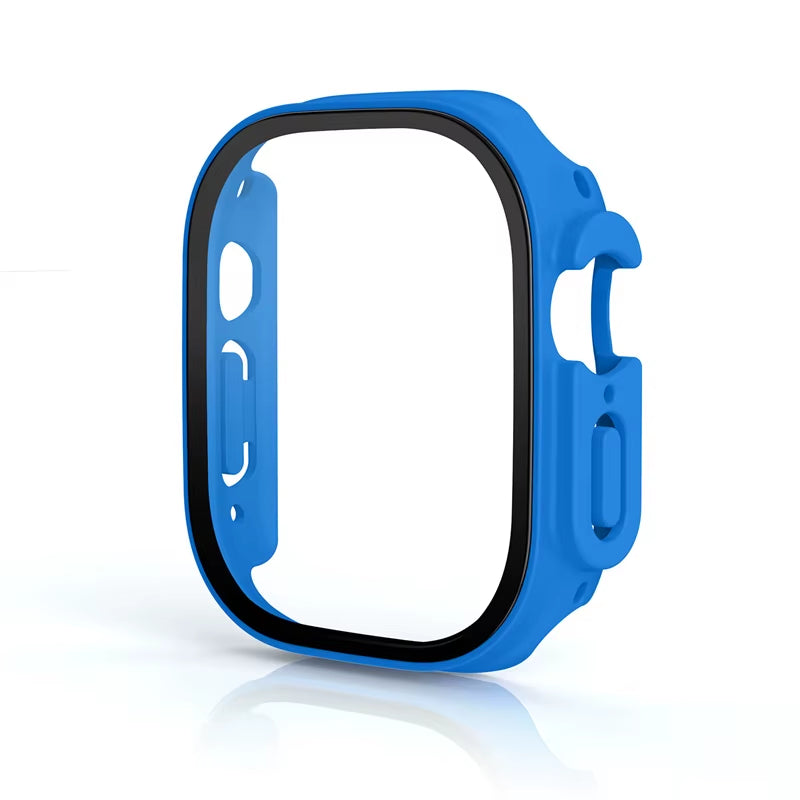 Glass+Case for Apple Watch Ultra 49Mm PC Bumper+Screen Protector Tempered Luxury Box Cover for Apple Watch Ultra 2 Accessories