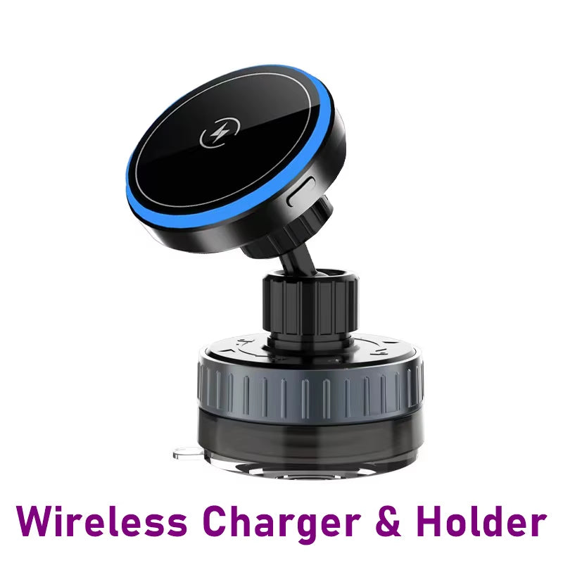 Magnetic Phone Wireless Charger Holder Sucker in Car Home Mirro Gym Bath for Iphone 16 15 14 13 12 11 Pro Max Samsung