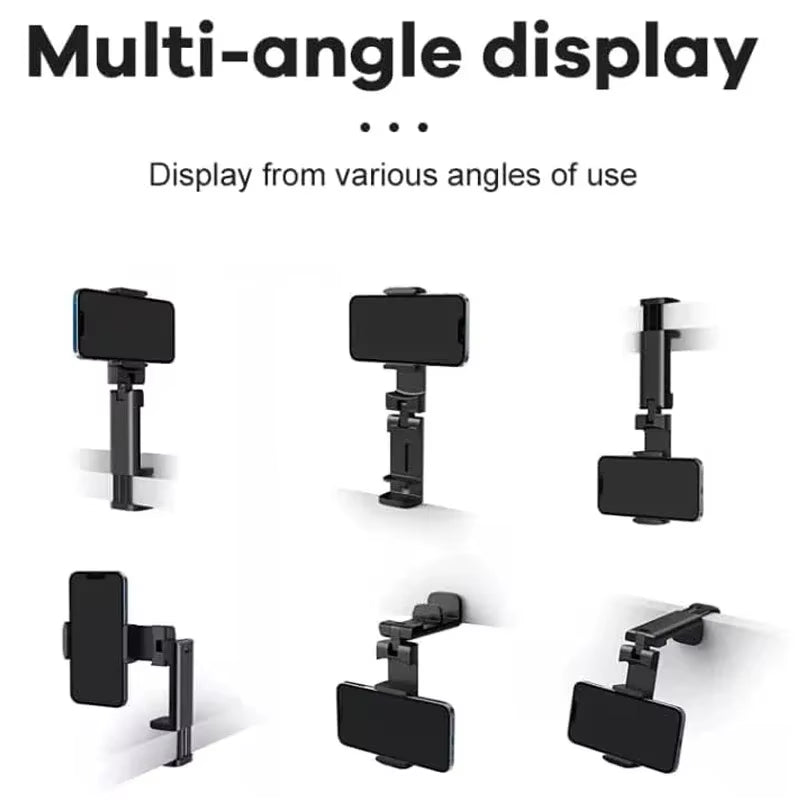 Airplane Phone Holder Clip Portable Travel Train Seat Phones Stand Desk Foldable Support for Iphone Samsung Google Mi Holders
