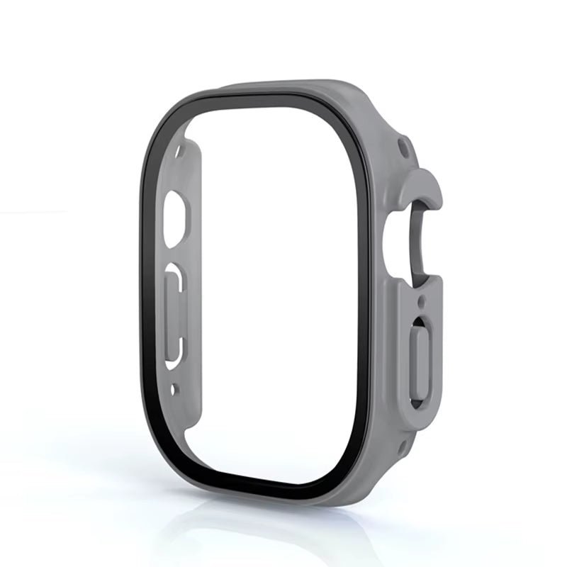 Glass+Case for Apple Watch Ultra 49Mm PC Bumper+Screen Protector Tempered Luxury Box Cover for Apple Watch Ultra 2 Accessories