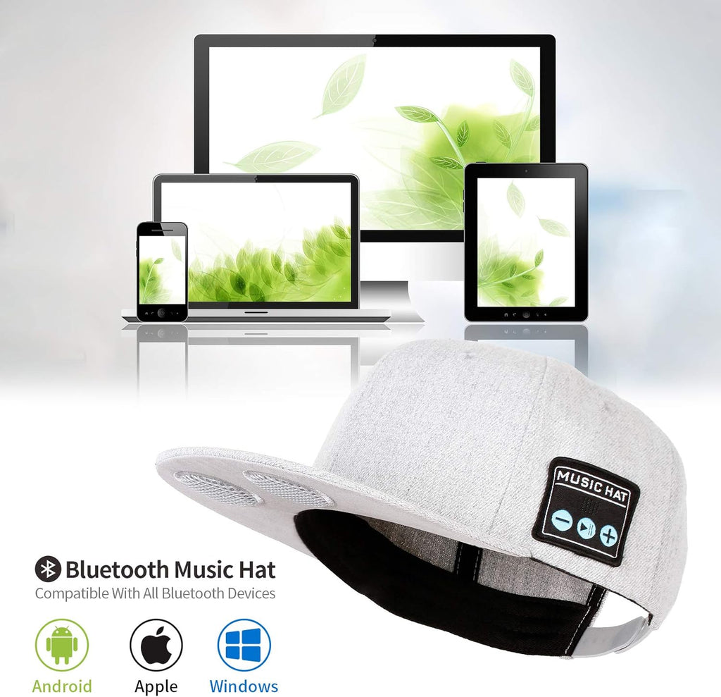 Hat with Bluetooth Speaker Adjustable Bluetooth Hat Wireless Smart Speakerphone Cap for Outdoor Sport Baseball Cap Is the Birthday Gifts for Men/Women/Boys/Girls