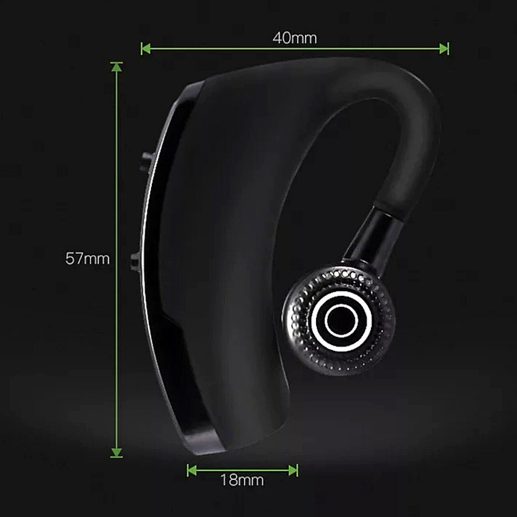 Bluetooth 5.0 Earpiece Wireless Headset Noise Cancelling Earbuds Driving Trucker