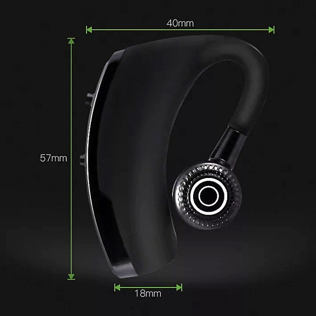 Bluetooth 5.0 Earpiece Wireless Headset Noise Cancelling Earbuds Driving Trucker