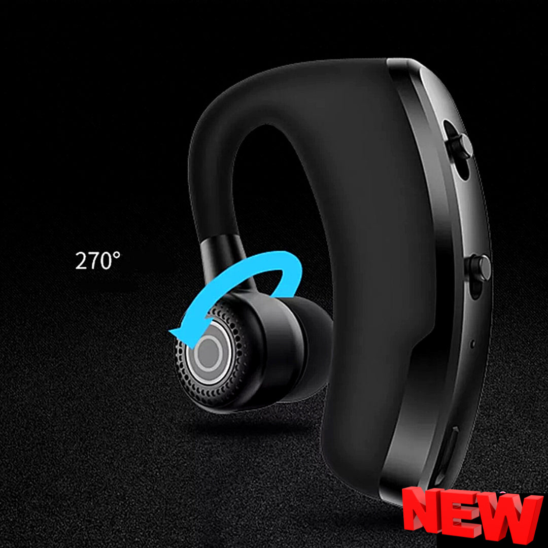 Bluetooth 5.0 Earpiece Wireless Headset Noise Cancelling Earbuds Driving Trucker