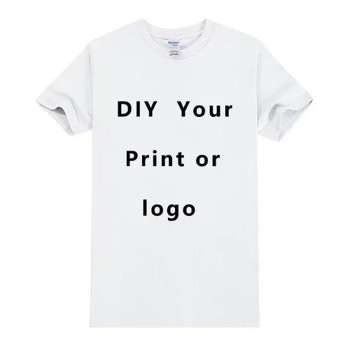 100% Pure Cotton round Neck Solid Color Short Sleeved Shirt, Free to Add Your Own Design Soft Casual T-Shirt, Customized T-Shirt