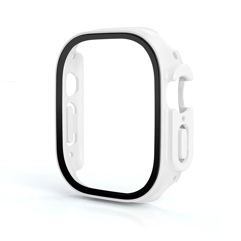 Glass+Case for Apple Watch Ultra 49Mm PC Bumper+Screen Protector Tempered Luxury Box Cover for Apple Watch Ultra 2 Accessories