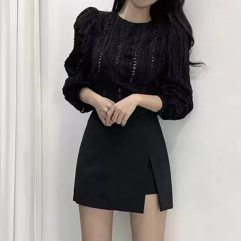 Summer 2023 High Waist A-Line Skirt Shorts Skirt Split Skirt Women Ropa Mujer Mini Skirts Clothes for Women