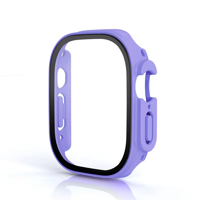Glass+Case for Apple Watch Ultra 49Mm PC Bumper+Screen Protector Tempered Luxury Box Cover for Apple Watch Ultra 2 Accessories