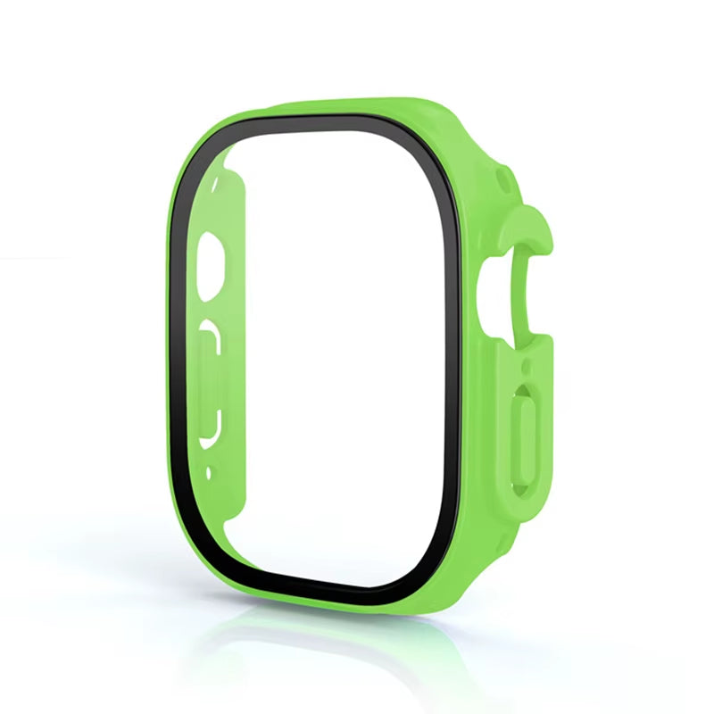Glass+Case for Apple Watch Ultra 49Mm PC Bumper+Screen Protector Tempered Luxury Box Cover for Apple Watch Ultra 2 Accessories