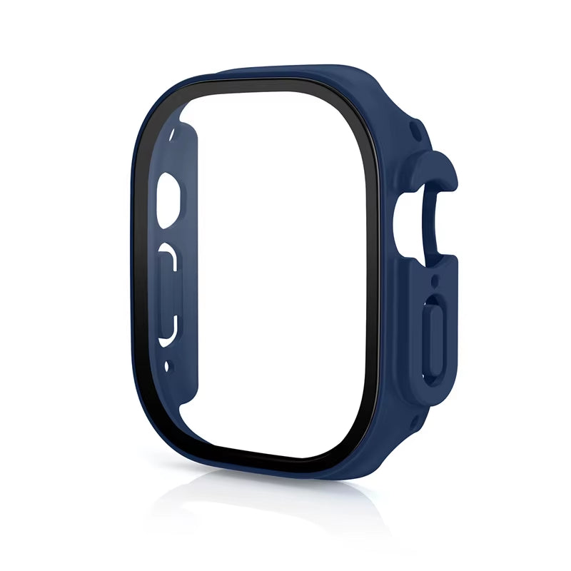 Glass+Case for Apple Watch Ultra 49Mm PC Bumper+Screen Protector Tempered Luxury Box Cover for Apple Watch Ultra 2 Accessories