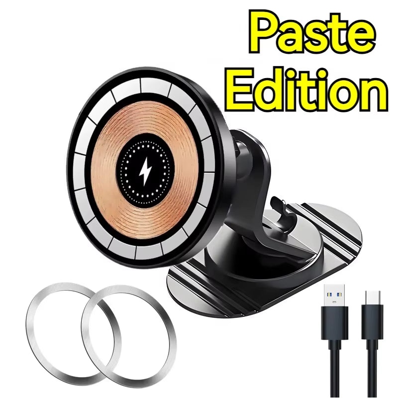 15W Car Wireless Charger Phone Holder Suction Cup Office Mirro Desk Bath Shower Stand for Iphone 16 15 14 13 12 11 Pro Max Mount