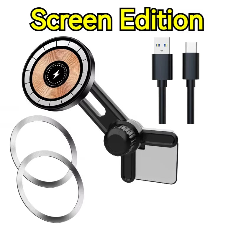15W Car Wireless Charger Phone Holder Suction Cup Office Mirro Desk Bath Shower Stand for Iphone 16 15 14 13 12 11 Pro Max Mount
